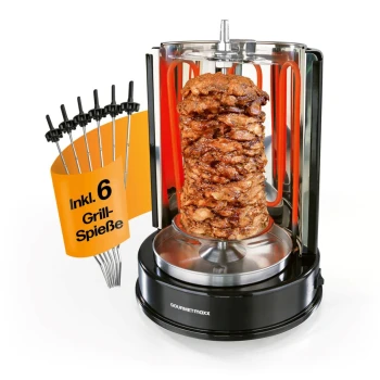 Gratar electric vertical Gourmetmaxx spießgrill 3 in 1