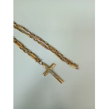 Lantisor cu Cruce din Aur Proba 585* 12.13 gr