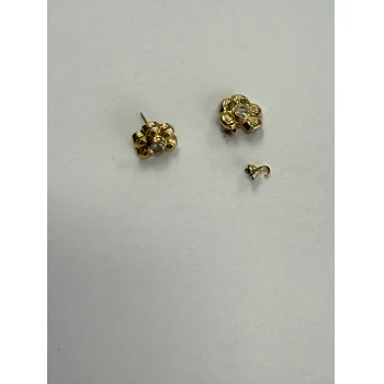 Cercei din aur proba 750* 3.72gr