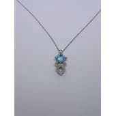 Lant Cu Pandativ Pietre Pretioase Din Aur Proba 750* 5,38 gr