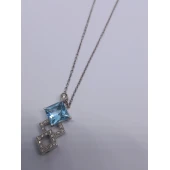 Lant Cu Pandativ Pietre Pretioase Din Aur Proba 750* 5,38 gr