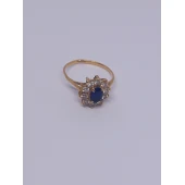 Inel Cu Pietre Pretioase Din Aur Proba 750* 2,02 gr