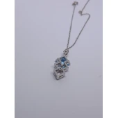 Lant Cu Pandativ Pietre Pretioase Din Aur Proba 750* 5,38 gr