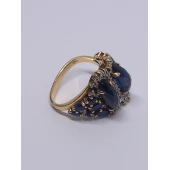 Inel cu Pietre Pretioase din Aur Proba 585* 8,60 gr