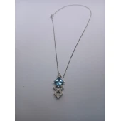 Lant Cu Pandativ Pietre Pretioase Din Aur Proba 750* 5,38 gr