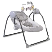 Leagan electric cu telecomanda si conectate la priza Zazu Gray